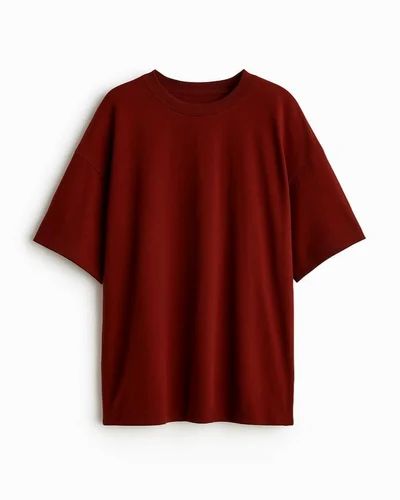 Garment Washed 100% Cotton Oversized Plain Ladies T Shirt (180 GSM)