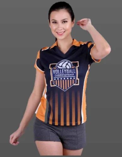 Polo Half Sleeve Sublimation Printed Ladies Sleeveless Sports T-shirt, Casual Wear, Size: Medium