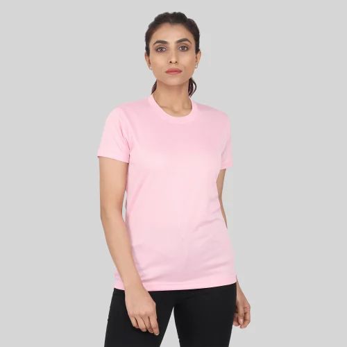 Half Sleeve Women Sports T Shirts, Daily Wear