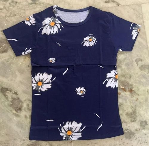 Maternity T Shirt Ladies Cotton Printed T Shirt