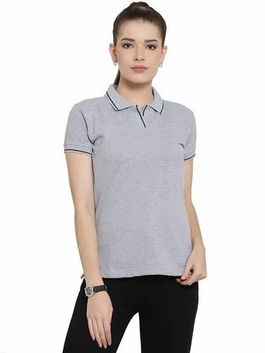 Half Sleeve Polo Corporate T Shirts For Women
