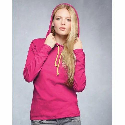 Pink Ladies Hooded T-Shirt