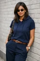 Ladies Hooded T Shirt