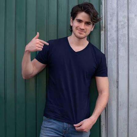 Plain V Neck T Shirt