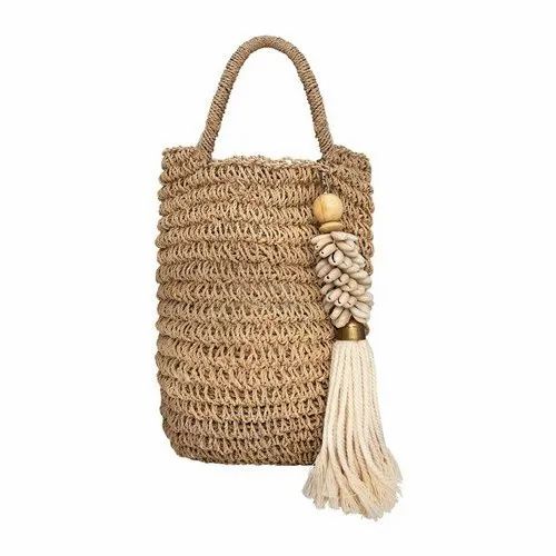 Hanging Bag Crocheted Crochet Work Designer Handbags