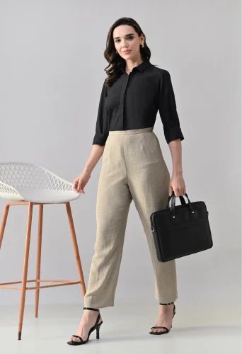 Women Formal Shirt, Poly Cotton