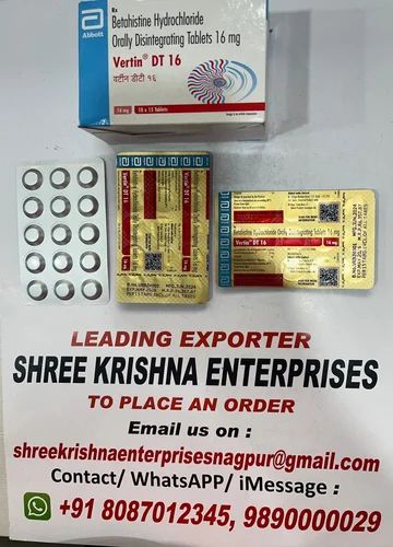 Betahistine Tablets vertin, 16 mg