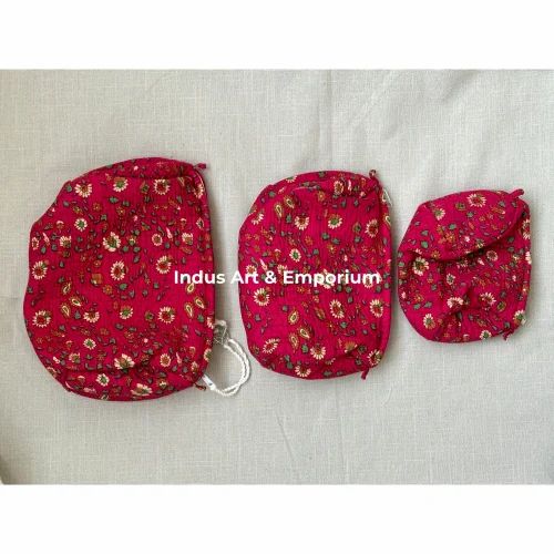 Cotton Cosmetic Bag