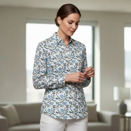Stylish Womens Cotton Shirt Casual & Formal Wear Available in All Sizes