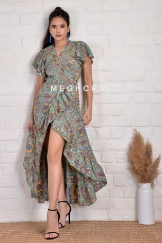 Boho Silk Wrap Kimono