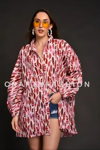 Summer Wear Cotton Shirt Dress