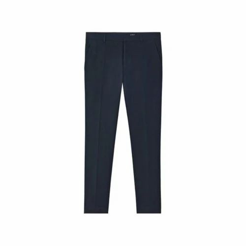 Regular Fit Plain Machine Wash Men Formal Pant