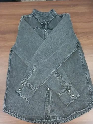 Full Sleeve Skupar Ladies Denim Shirt