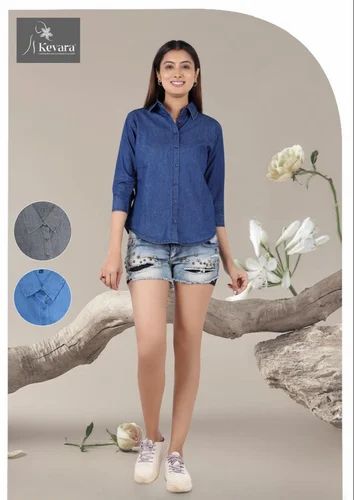 Ladies Denim Shirt