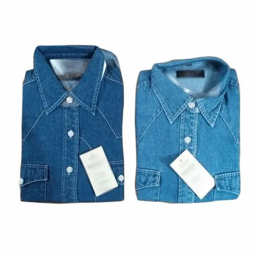 Full Sleeve Ladies Denim Shirts, Size: M-XXL