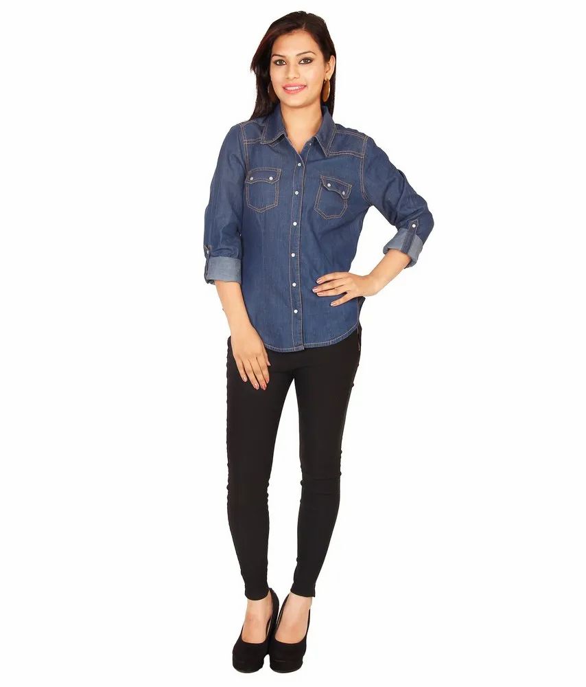 KASG28 Ladies Denim Shirt