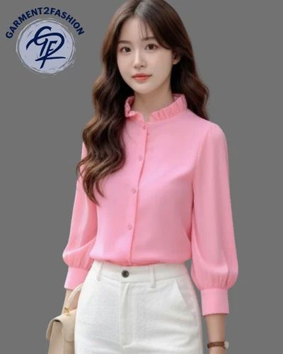 Western Wear Shirt with 3/4 Sleeve and Regular Fit