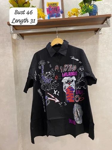 Ladies Half Sleeves Printed Shirt