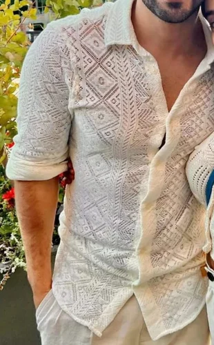 Men Lace Shirts