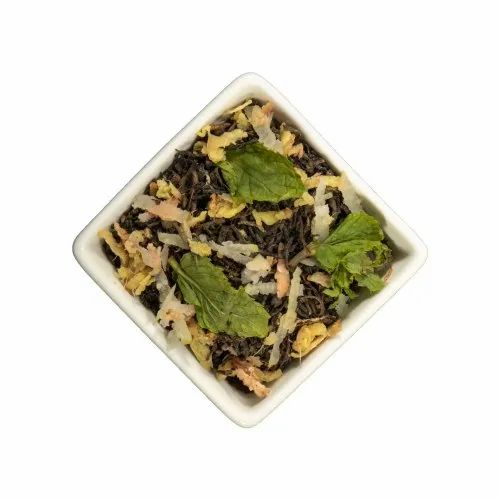 Tifusion Organic Tulsi Ginger Amla Green Whole Leaf Tea - Morning Dew Tea