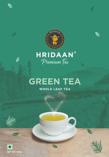 Packet Hridaan Green Tea - Whole Leaf