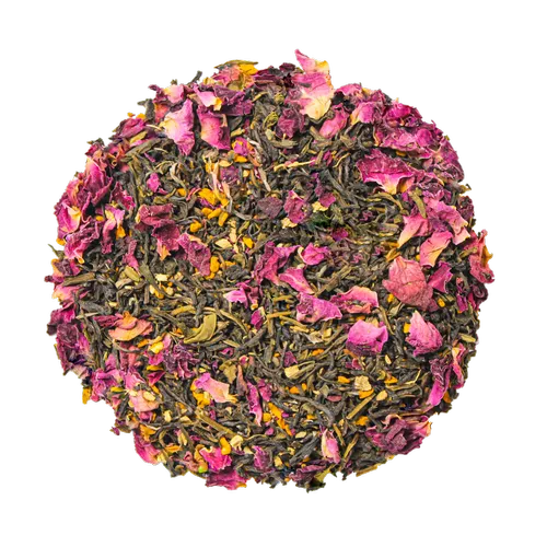 Rose Turmeric Green Tea - Flavoured Green Tea - Herbal Tea, Leaves
