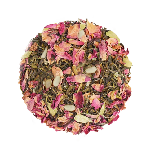 Kashmiri Saga - Kashmiri Kahwa Tea - Rich Blended Tea With Rose Petals, Almonds, Saffron And More