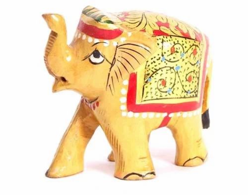 Morden Golden Wooden Elephant, for Home Decor