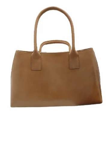 Fashionable Brown Genuine Leather Hand Bag for women