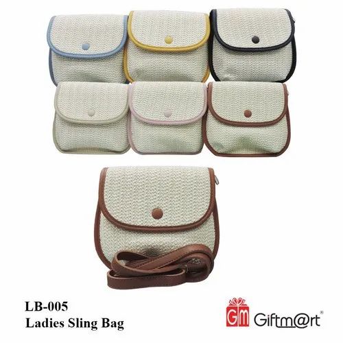 Leather Ladies Sling Bags