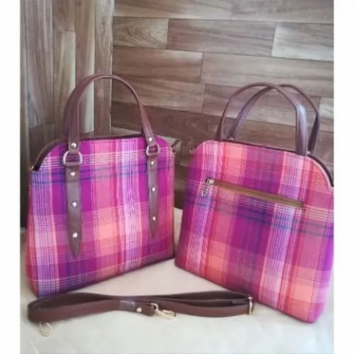 Azzraa Digital Silk Fabric Handbag