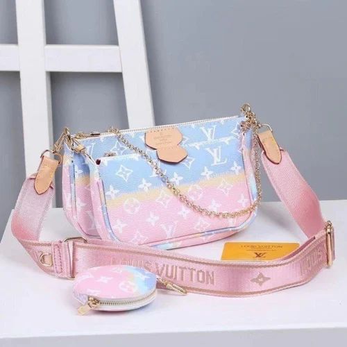 Holi Fashion Printed Louis Vuitton multi pochette with box