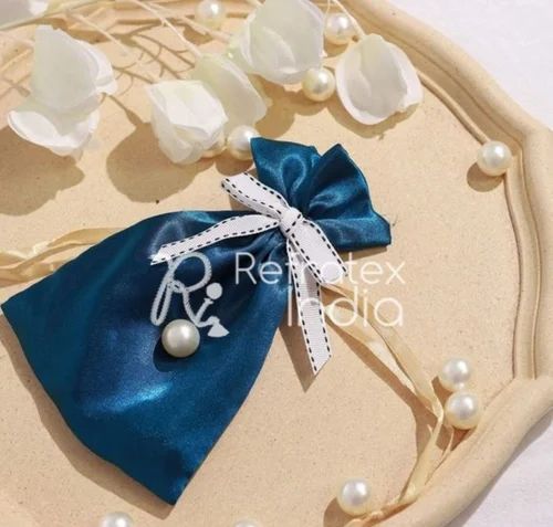 Plain Silk Jewellery Pouch Bag, For Gift