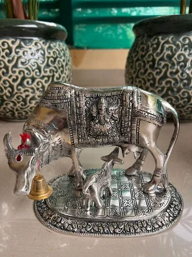 Antique Cow & Calf On Stand Big Size