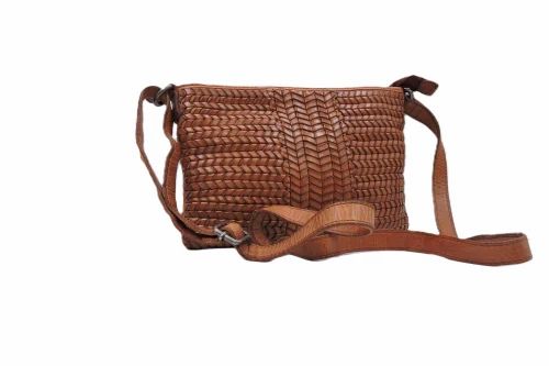 Weaving Sling Bag With Adjustable Shoulder Strap