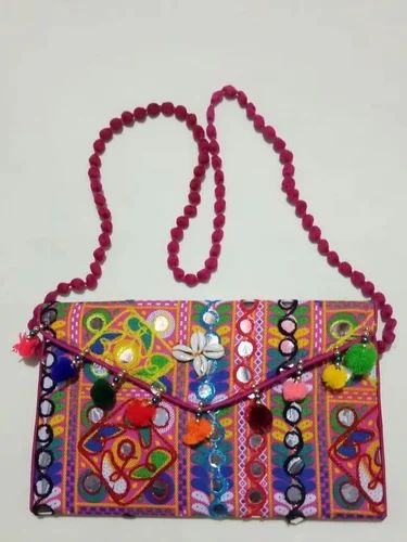 Cotton Designer Rajasthani Embroidery Fashion Sling Bag