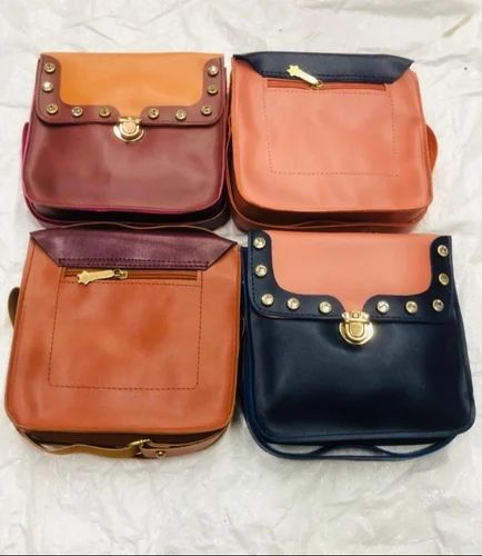 Multicolor Ladies Leather Handbags
