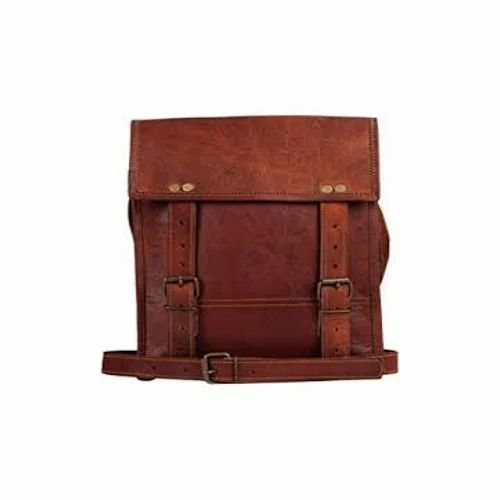 Brown Goat Leather Shoulder Bag, Pure Leather: Yes