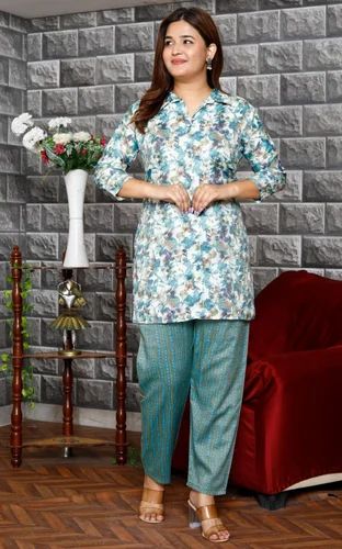 Latest And Trendy Cotton Indian Kurta palazzo Set Straight Kurti Beautiful Print High Quality