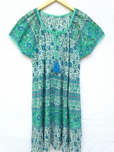 Beautiful Designer Organza Print with Inner Floral Print Full Flair N Frill Gown And Fancy Long Tops
