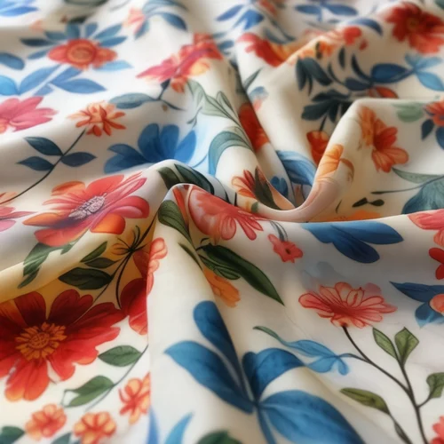 Cotton Dyed Printed Voile Fabrics GOTS Certified Supplier, Custom