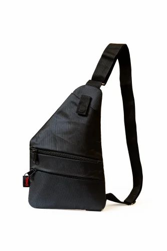 Black Adjustable Crossbody sling Bag for men, women and adults, For Personal, Zipper