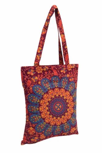 Hippie Tote Bag Cotton Shoulder Bag