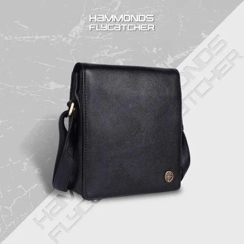 Black Leather Side Bag