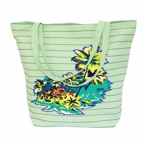 COTTON Printed Beach Bag