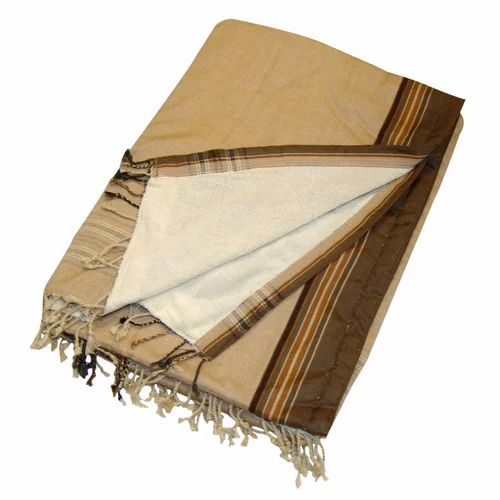 Cotton/Linen Kikoy Towel with Terry, 180 GSM
