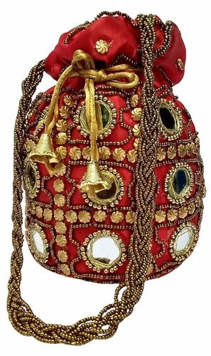 Handled Wedding Designer Royal Potli Bag