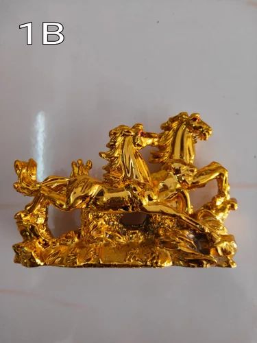 Home Decorative Gold Finish Horse