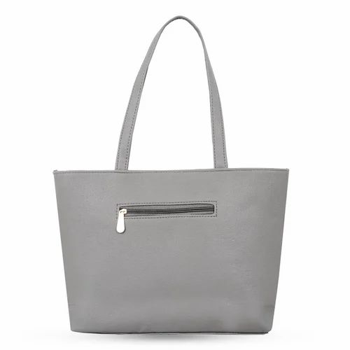 2.5 Kg Ladies Grey Pu Bag