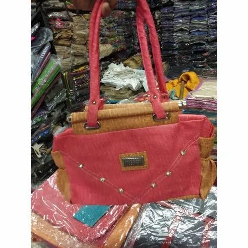 Polyurethane Ladies Plain Handbag